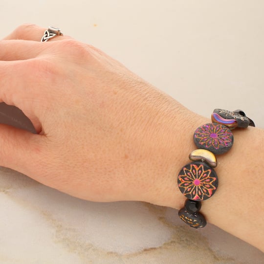 6 Pack: Metallic Sunburst Czech Glass Bead Mix by Bead Landing™